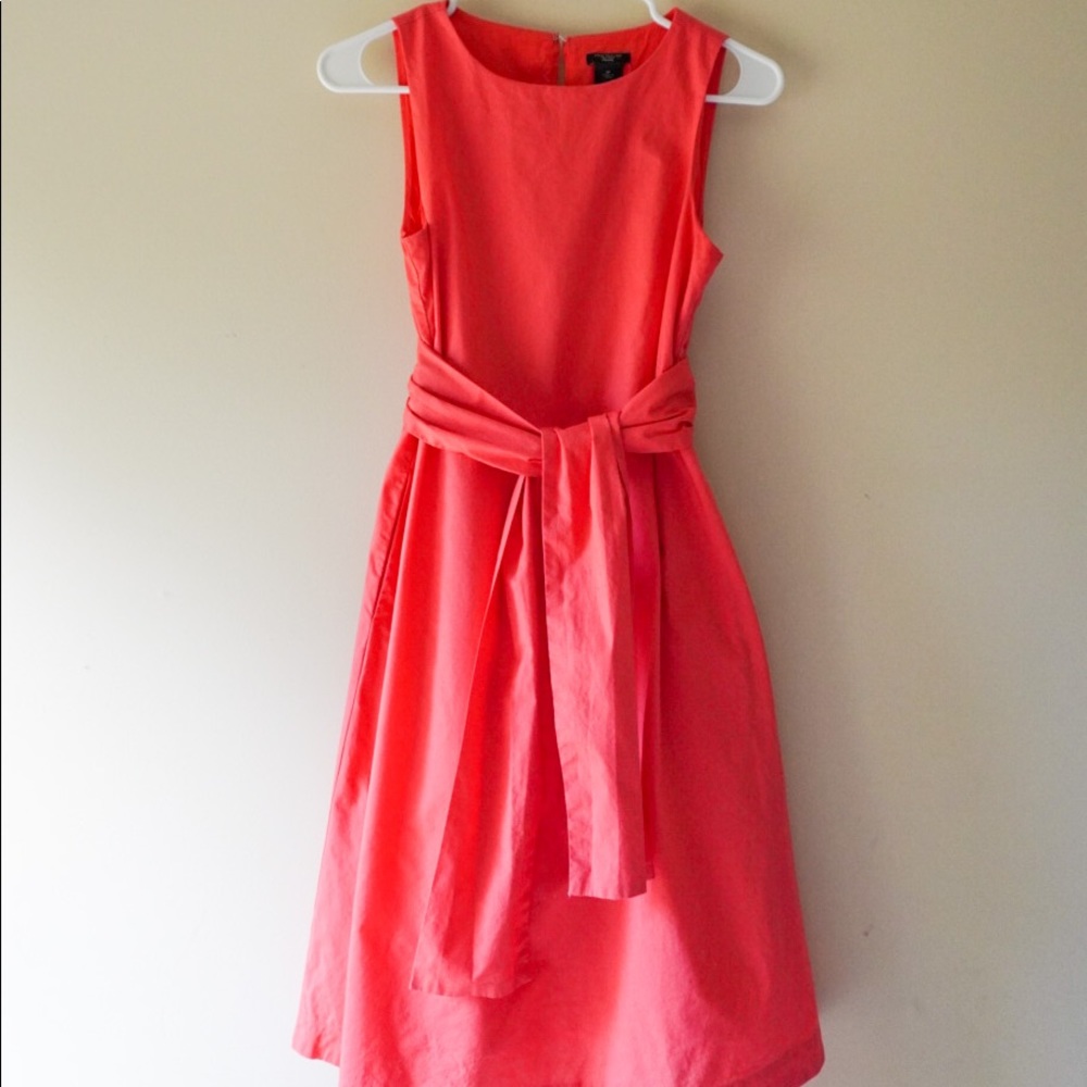 Ann Taylor Factory coral dress with pockets